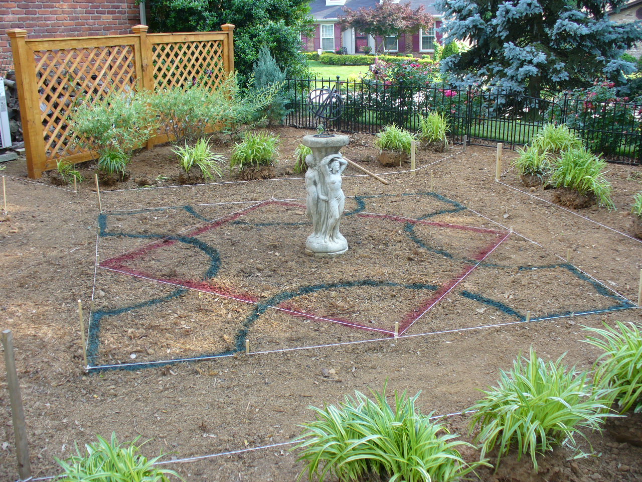 Elysium's Knot Garden (preperation, layout)